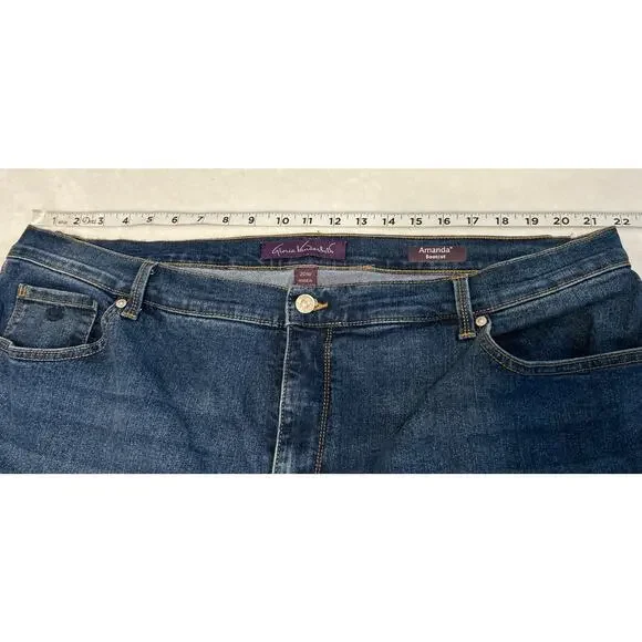 Gloria Vanderbilt Women's Jeans Size 20W Blue Amanda Bootcut Plus Size Denim - Picture 4 of 7